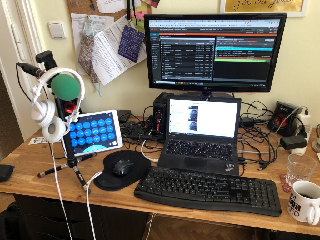 Makeshift Airtime Pro Online Radio Broadcast studio